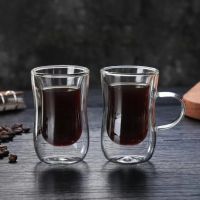 แก้วเอสเพรสโซ่ 2 ชั้น แก้วกาแฟ Espresso Glass Cup 100ml เกรดA พร้อมส่ง