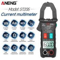 ANENG ST206 Digital Multimeter Clamp Meter 6000 counts True RMS Amp DC/AC Current Clamp measure dc amperimetro tester voltmeter Electrical Trade Tools