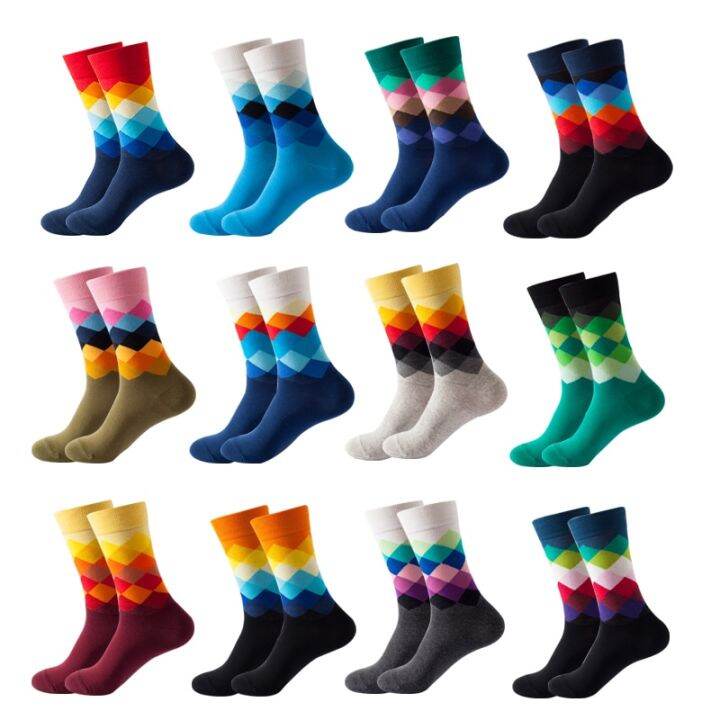 classic-male-happy-cotton-casual-crew-socks-breathable-color-compression-funny-sox-business-dress-high-quality-socks-for-men