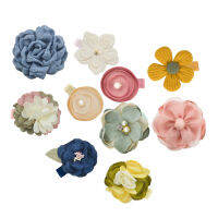 Baby Girls Flower Bow Hair Clips Floral Barrettes Hair Accessories for Infants Toddlers Teens 10PCS