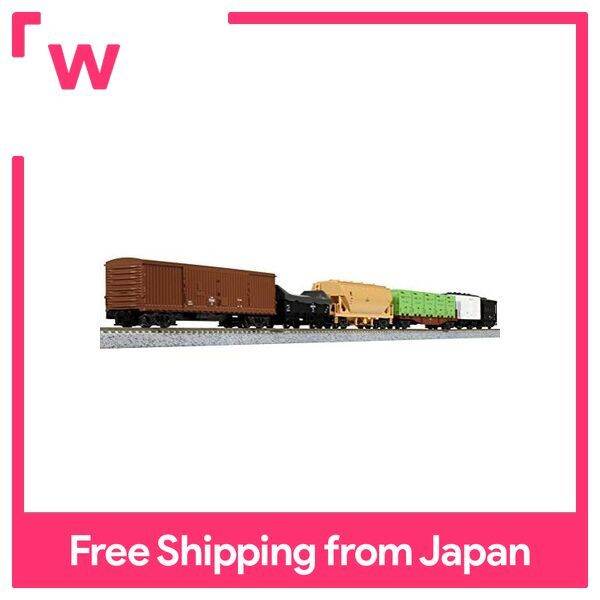 kato-n-gauge-freight-train-6-car-set-10-033-model-railroad-freight-car