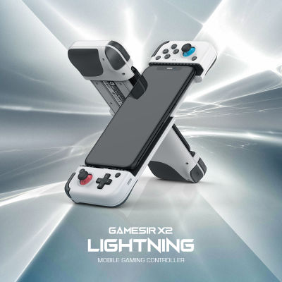 GameSir X2 Lightning เกมแพดสำหรับมือถือ,จอยควบคุมเกมอาเขต Xbox Game Pass PlayStation Now STADIA Cloud