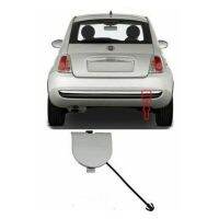 ‘；。【； 735455393 For Fiat 500 2007-2012 Rear Bumper Towing Eye Cover Full Chrome New