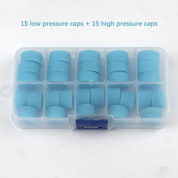 Blowing 30Pcs Service Port Valve Dust Cap High Low Side Air