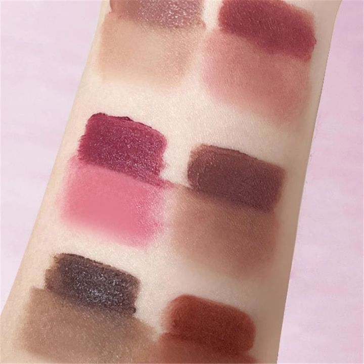 soft-velvet-lip-mud-natural-nude-color-non-stick-cup-ลิปสติก-waterproof-lasting-matte-sexy-red-tint-lip-glaze-แต่งหน้า