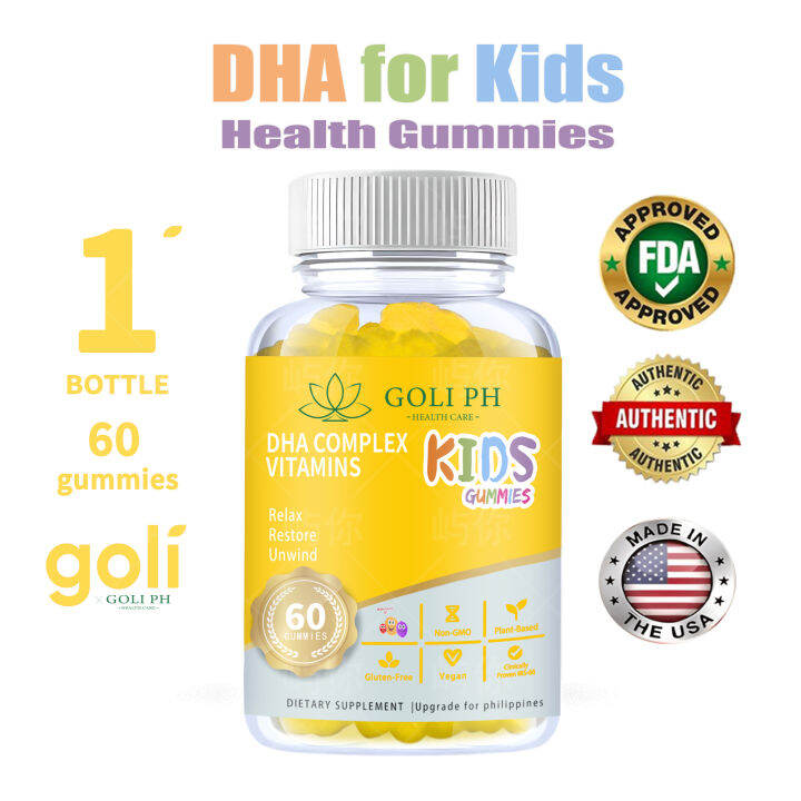 Original GOLI ph DHA Kids Gummies Supports Healthy Brain Function