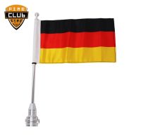 Motorcycle Chrome Rear Side Mount Flag Pole German Flag For Harley Sportster XL883 XL1200 Touring FLHT Road King Luggage Rack