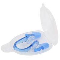 Soft Silicone PC Swimming Ear Plugs Nose Clip Set for Waterproof Surfing Diving SportsBlue