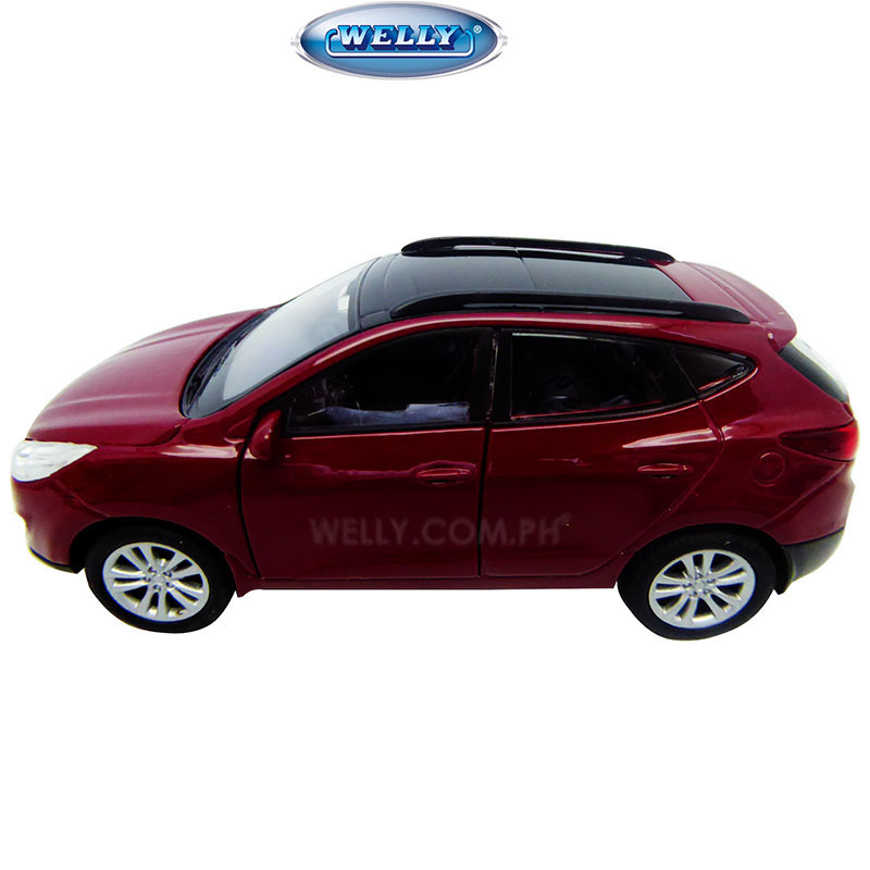 1/36 Scale Hyundai Tucson IX crossover SUV car diecast pull back Welly model toy 