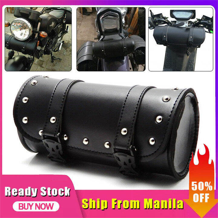 Universal motorcycle side bag PU leather tool bag saddle bag motorcycle