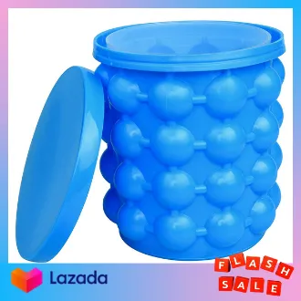 The Ultimate Ice Cube Maker Silicone Bucket With Lid Makes Small Size Nugget Ice Chips For
