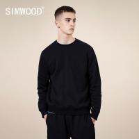 SIMWOOD แข็งแรงผู้ชายเสื้อขนแกะเสื้อกันหนาวหมวก390กรัมผ้าหนา2023ฤดูใบไม้ร่วงฤดูหนาวใหม่ที่อบอุ่นขนาดบวก Jogger เสื้อ