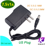 7.5V 1A AC 100 V-240 V Switching Power Adapter DC 7.5V 1A 1000mA Universla แหล่งจ่ายไฟปลั๊ก US