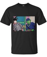 ไอ้ Meme Goku Piccolo Parordy ตลก Unisex Tshirt Hoodie Tanktop เสื้อเหงื่อวันเกิดไอเดียของขวัญสีดำ (3) S-5XL