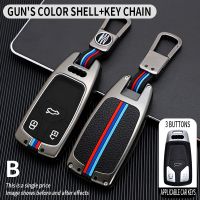 ✈♟● Zinc Alloy Car Remote Key Case Cover Protect Shell Bag For Audi A6 A5 Q7 S4 S5 S7 A4 B9 Q5 4M TT TTS RS 8S 8W Coupe Accessories