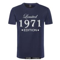 Man Made In 1971 T-Shirt Tops Limited Edition 1971 T Shirts Short Sleeve Funny Birthday Tshirts For Men