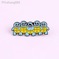 Anime Pokemon Enamel Pin Jenny Turtle Badge Brooch Denim Clothes Cute Animal Childhood Jewelry Gift For Friends Kids