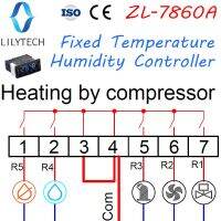 ZL-7860A ตัวควบคุมความชื้นและอุณหภูมิคงที่เทอร์โมไฮโครสแตทอุณหภูมิคงที่และตัวควบคุมความชื้นที่รุนแรง