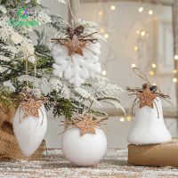 1PC Christmas Bell Snowflake Ball Ornaments Xmas Tree Pendant Decoration New Year Festival Party Supplies Ornament Home Decor