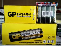 ยกกล่อง GP-AA-ดำ ถ่านคาร์บอนซิงค์ AA/P4 ดำ GP 15PL-2S4 GP Supercell 1 กล่อง (40 ก้อน)-หมดอายุ 07-2024