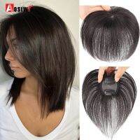 AOSI Synthetic Curly Hair Top Toupee Extensions Closure Hairpiece Wigs With Bangs