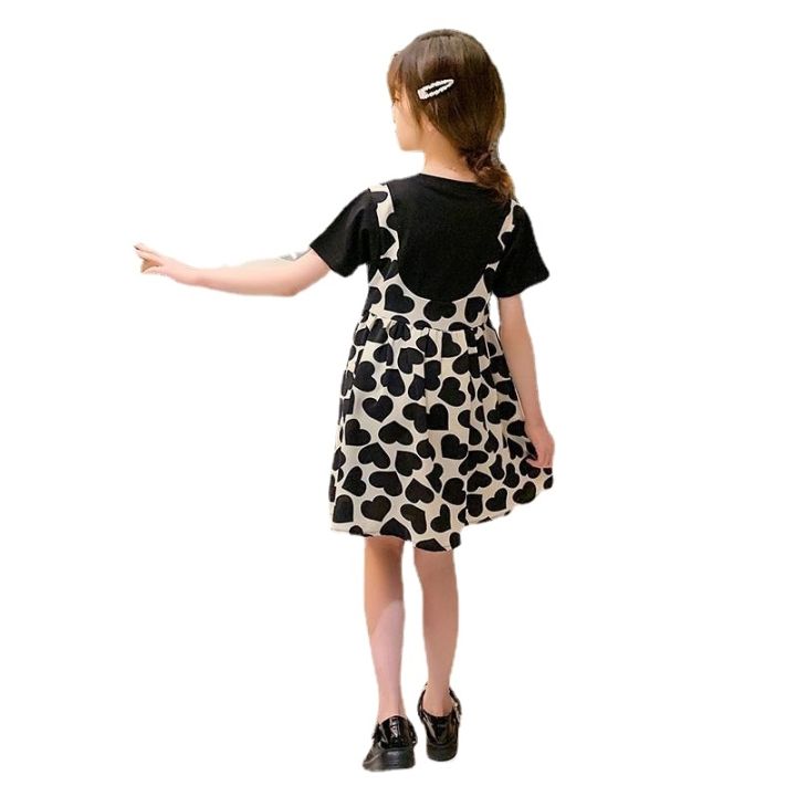 jeansame-dress-ฤดูร้อน2022สาวชุดลำลองเด็กแต่งตัวสาวซัมเมอร์บีชปาร์ตี้เดรสสาววัยรุ่นเสื้อผ้าสำหรับ4-6-7-8-10-12ปี