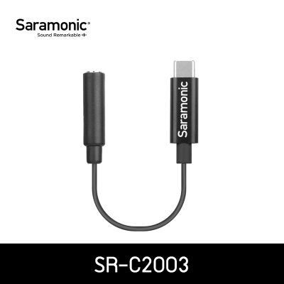 Saramonic สายแปลงไฟ SR-C2003 แปลง 3.5mm TRS ตัวเมีย เป็น USB Type-C ตัวผู้