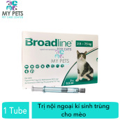 [HCM]Broadline nhỏ gáy hết ve rận bọ chét các loại giun sán cho mèo (Size 2.5-7.5kg) - Lẻ 1 tuýp. ( 1 tubes. no box)