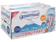 Thùng 24 chai Nước Uống Tinh Khiết Good Mood Vị Dâu 455ml