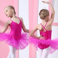 Children Girls Ballet Dance Costumes Ballet Tutu Skirt Ballet Dress Dance Leotards Kids Gymnastics Leotard Sleeveless Dancewear