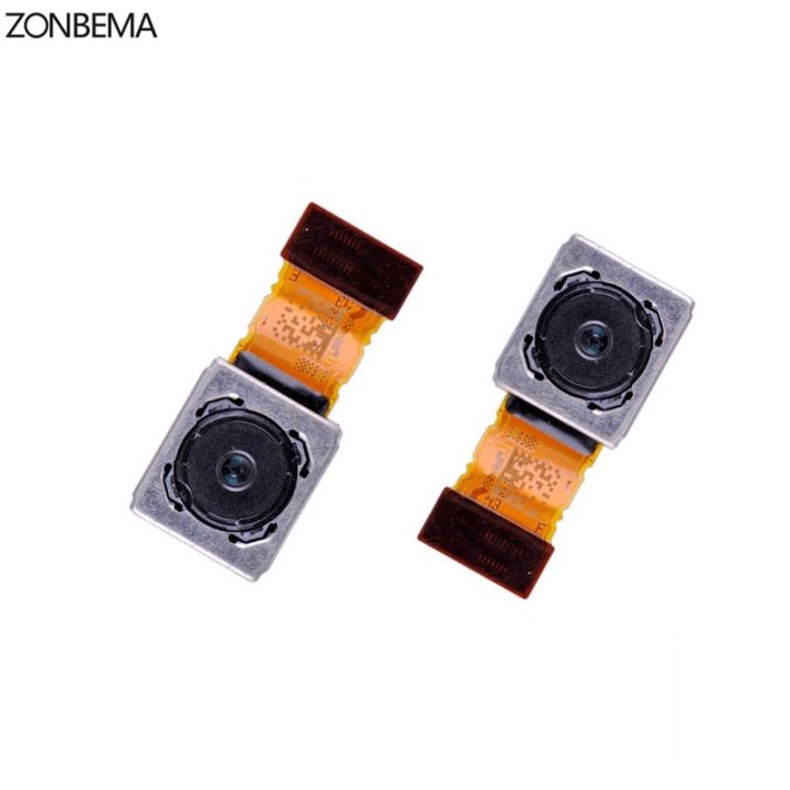 Zonbema 100% ทดสอบการทำงานสำหรับ Sony Xperia Z5 Z5 Z5กะทัดรัด E6653 E6683พรีเมี่ยมชิ้นส่วนอะไหล่กล้องถ่ายรูปหลักด้านหลัง