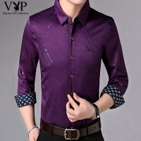 New Mens Fashion Clothing Printing Casual Long-sleeved Business Cool Shirt