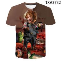 2021 New Summer Chucky 3D Printed T Shirts Men Women Children Fashion Casual Boy Girl Kids Short Sleeve T-shirt Cool Tee Tops