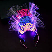 ส่องสว่างไฟเบอร์แสงคาดศีรษะ Headwear ผมห่วงปีใหม่อุปกรณ์งานปาร์ตี้
