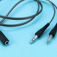 1M Splitter Headphone For Computer 3.5MM Female To 2 Male Mic Audio Y-Splitter Cable To PC Adapter Digital Cables