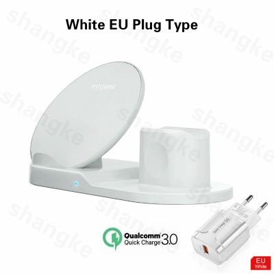 Wireless Charger Stand for iPhone AirPods Apple Watch Wirless Charging Dock Station for Apple Watch Series 5432 iPhone 12 11