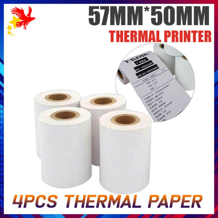 (VARIATION) 57mm*50mm Thermal Paper for Thermal Printer Roll of 4in1