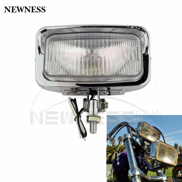 Motorcycle Headlight Cafe Racer Square Head Light Square Rectangle 