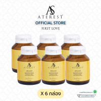 Astaxanthin + สารสกัด 12 ชนิด First Love by Aterest Resveratrol CoQ10 Olive Extract Red Orange และ Ceramide (6 กระปุก 180 ซอฟต์เจล)