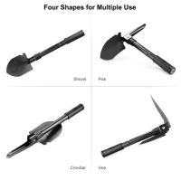 Multifunctional Mini Garden Folding Portable Stainless Steel Shovel Garden Planting Vegetables Digging Shovel Axe Outdoor Tool