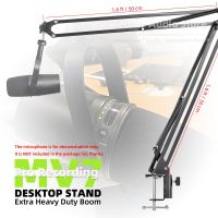 For SHURE MV 7 MV7 Extra Long Microphone Stand Holder Mike Scissor Mount Desktop Clamp Suspension Mic Boom Arm Crane Bracket