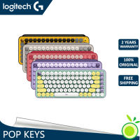 Logitech POP KEYS Bluetooth Wireless Mechanical Keyboard TTC TACTILE สำหรับโทรศัพท์มือถือและแท็บเล็ตคอมพิวเตอร์