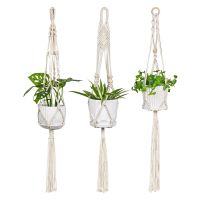 Hanging Planters for Indoor Plants,6 Pack Single Tier Plant Macrame Hangers, Handmade Cotton Rope Hanging Plant Holders