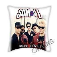 SUM 41 with 3D printed polyester decorative throw pillowcase square zipper pillowcase fan shaped gift  (Double sided printing design for pillow)