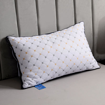 Cotton Polyester Fiber Pillow Soft and Comfortable Sleep Bedding Pillow Pillow Core Ho Neck Pillow Pillow Core 48x74cm1pcs