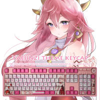 108 keys Keyboard Key cap Genshin Impact Yae Miko Anime Keycaps PBT cherry profile keycap mechanical keyboard DIY custom Gamer