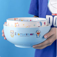 Doraemon Kids Dinnerware ceramics Bowl Dish Soup Dinner plate Kitchen Cooking Tools Accessory Household Tableware Home Decor