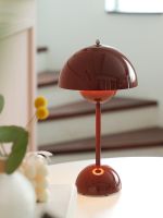 Nordic Retro Mushroom Table lamp with USB Plug Touch Control Desk Lamp Home Bedroom Bedside Night Light LED Table lamp