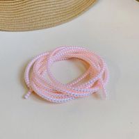 1.6M Warna Laser 3.5Mm Kabel Pengisi Daya Ponsel Pelindung Penutup Kabel Tanggal Lunak TPU Winder Kabel Saluran Tahan Debu Tali Jalin