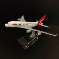 Scale 1:400 Metal Aircraft Model, Qantas A380 Airplane Diecast Plane Aeroplane Home Office Decor Mini Moto Toys for Boy